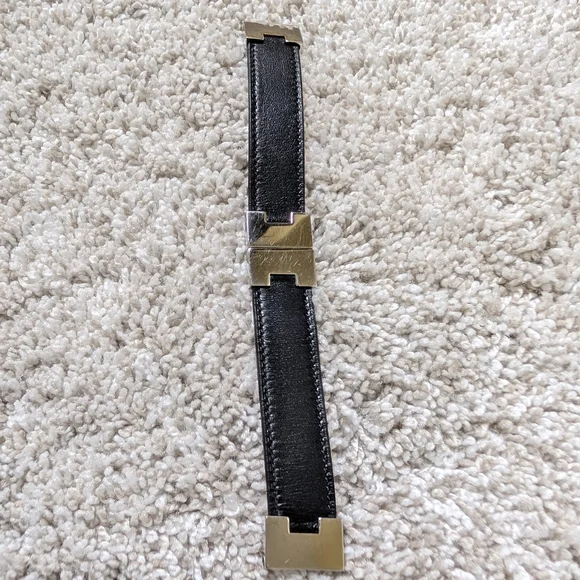 Hermès Black and Orange Leather Bracelet - Picture 5 of 6